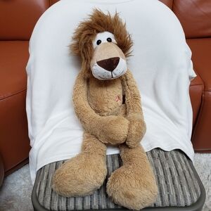 Classic Animal Alley Large Geoffrey Lion Floppy Plush Stuffed Animal Sticky Paws
